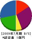 関東機電 貸借対照表 2009年7月期