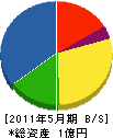 坂本屋 貸借対照表 2011年5月期
