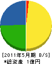 松島建設 貸借対照表 2011年5月期