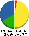 中嶋建設 貸借対照表 2009年12月期