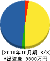 玉田商事 貸借対照表 2010年10月期