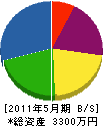 岩井電設 貸借対照表 2011年5月期