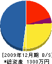 小倉組 貸借対照表 2009年12月期
