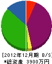 井口水道 貸借対照表 2012年12月期