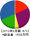 弘侑興業 貸借対照表 2012年6月期