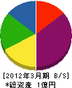小木曽 貸借対照表 2012年3月期