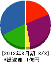 日吉空調 貸借対照表 2012年6月期