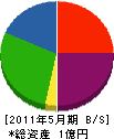 水嶋電気工事 貸借対照表 2011年5月期