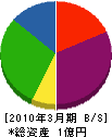 竹内組 貸借対照表 2010年3月期