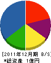 高橋組 貸借対照表 2011年12月期