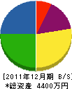 石川工務所 貸借対照表 2011年12月期