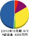 丸秀商会 貸借対照表 2012年10月期