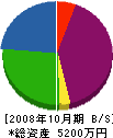 三生工業 貸借対照表 2008年10月期