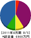 伸栄興産 貸借対照表 2011年4月期