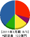 小野田ケミコ 貸借対照表 2011年3月期