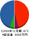 天草グリーン販売 貸借対照表 2008年12月期