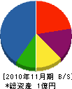 島田建綜 貸借対照表 2010年11月期