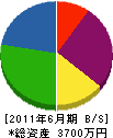 堀江設備工業 貸借対照表 2011年6月期