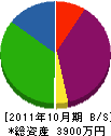 佐野組 貸借対照表 2011年10月期
