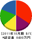松山工業 貸借対照表 2011年10月期