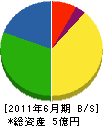 竹藤建設 貸借対照表 2011年6月期
