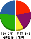 平野電気 貸借対照表 2012年11月期