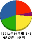 谷川組 貸借対照表 2012年10月期