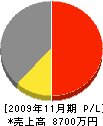 中央総合設備 損益計算書 2009年11月期