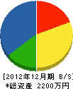 山本でんき 貸借対照表 2012年12月期
