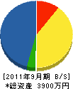 石川電気商会 貸借対照表 2011年9月期