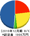 飯山組 貸借対照表 2010年12月期