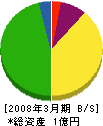 多根井電気 貸借対照表 2008年3月期