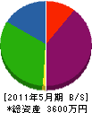 阪本電工 貸借対照表 2011年5月期