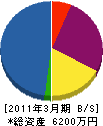 矢野電器 貸借対照表 2011年3月期