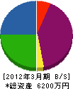 新日本産業 貸借対照表 2012年3月期