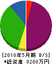 竹田土木 貸借対照表 2010年5月期