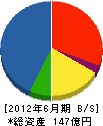 西川計測 貸借対照表 2012年6月期