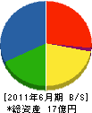 アキヤマ 貸借対照表 2011年6月期