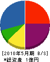 勝賀瀬土建 貸借対照表 2010年5月期