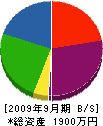 栃尾電業社 貸借対照表 2009年9月期
