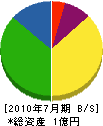 古川電機 貸借対照表 2010年7月期