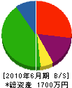藤田ボーリング工業 貸借対照表 2010年6月期