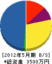吉田商店 貸借対照表 2012年5月期
