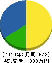須田通信 貸借対照表 2010年5月期