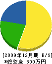 中村畳店 貸借対照表 2009年12月期