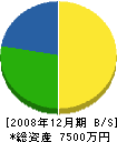 石川工務店 貸借対照表 2008年12月期