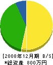 平沢板金 貸借対照表 2008年12月期