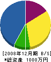 池田緑花建設 貸借対照表 2008年12月期