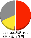 仁田脇組 損益計算書 2011年6月期