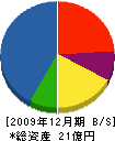 藤本建設 貸借対照表 2009年12月期